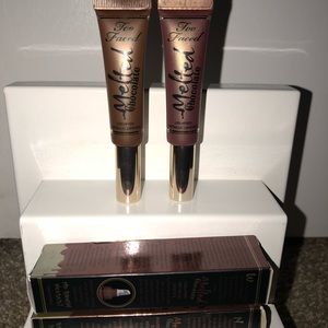 Set of 2 too faced metallic liquid lips